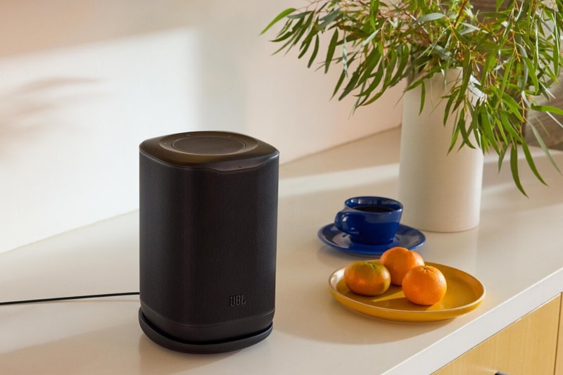 JBL Cove Series Wi-Fi speakers in black and white finishes for whole-home audio