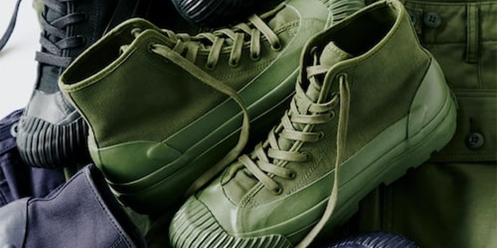 BEAMS PLUS and PF Flyers Reinvent the GROUNDER BOOTS With Military Chino Cloth