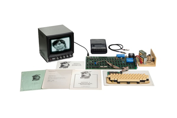 rare working Hatfield Apple 1 Computer steve wozniak signed letter steve jobs auction for sale Bonhams
