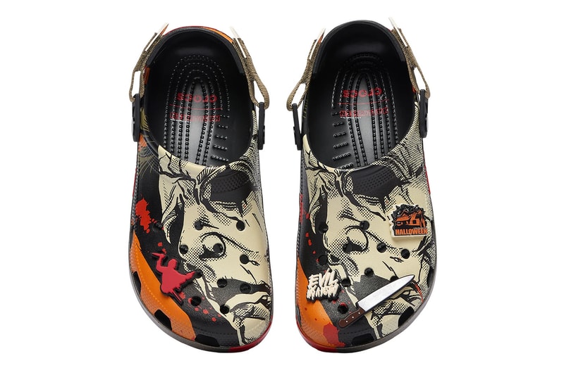 Halloween Saw Crocs Classic Clog michael myers jigsaw 213831-90H 213832-90H Release Info