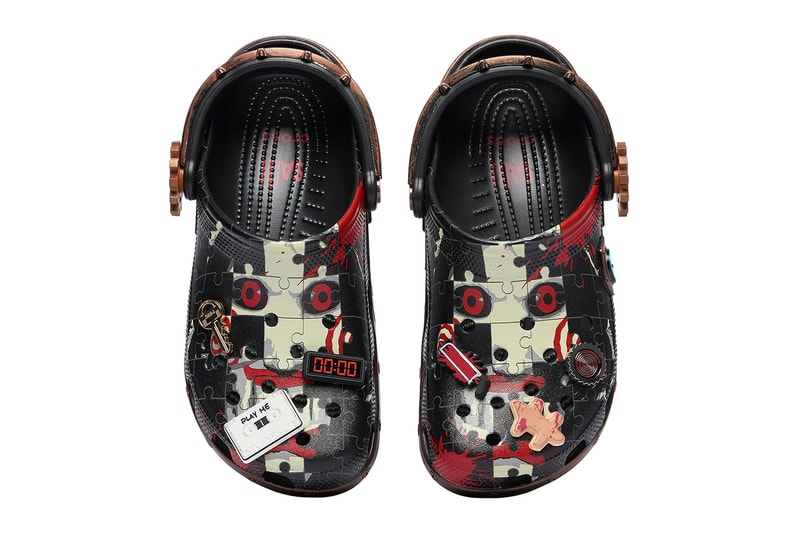 Halloween Saw Crocs Classic Clog michael myers jigsaw 213831-90H 213832-90H Release Info