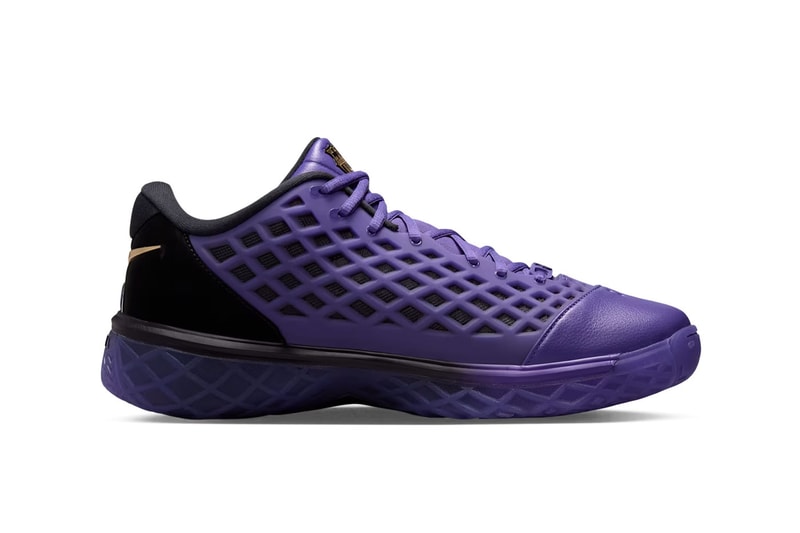 FC Barcelona x Nike Kobe 3 Low Protro "Electro Purple" Black/Electro Purple-Metallic Gold IO6257-001 collaborations release info