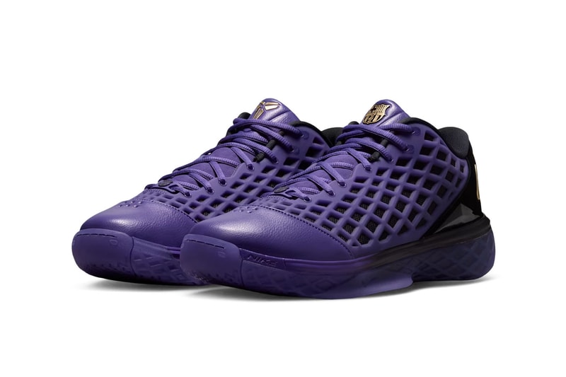 FC Barcelona x Nike Kobe 3 Low Protro "Electro Purple" Black/Electro Purple-Metallic Gold IO6257-001 collaborations release info