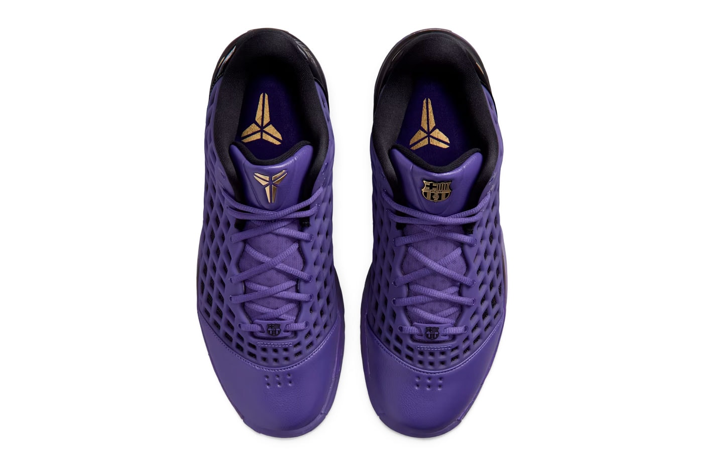 FC Barcelona x Nike Kobe 3 Low Protro "Electro Purple" Black/Electro Purple-Metallic Gold IO6257-001 collaborations release info