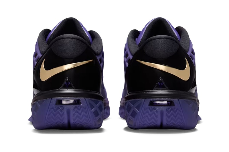 FC Barcelona x Nike Kobe 3 Low Protro "Electro Purple" Black/Electro Purple-Metallic Gold IO6257-001 collaborations release info