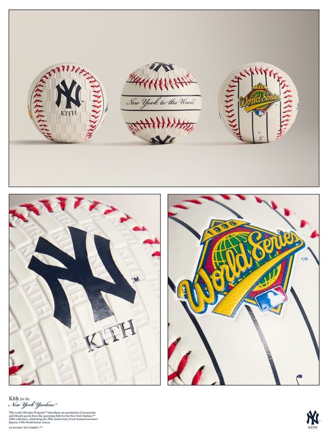 Kith New York Yankees 1996 anniversary collectibles and home goods