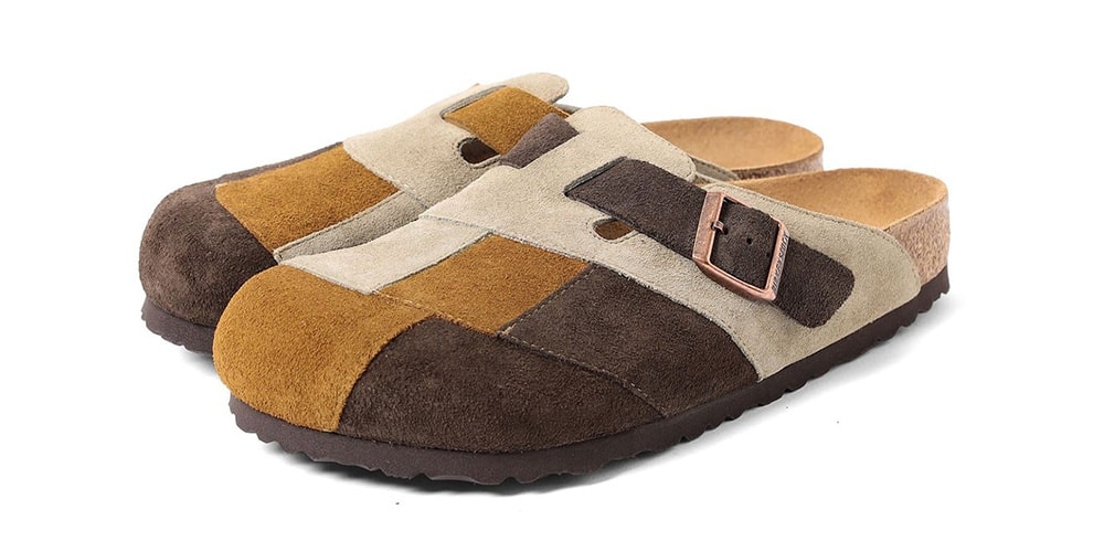 BEAMS BOY and Birkenstock Rebuild the Boston in Three-Tone Asymmetric Suede Patchwork