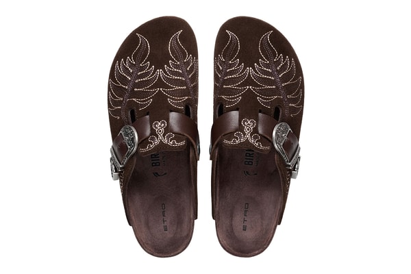 Etro Birkenstock Boston Gizeh fall winter 2026 fw 26 collaboration Release Info