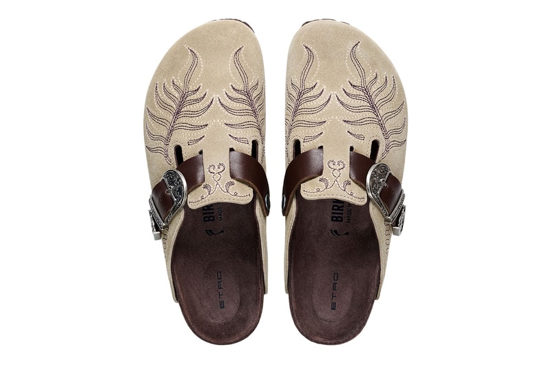 Etro Birkenstock Boston Gizeh fall winter 2026 fw 26 collaboration Release Info