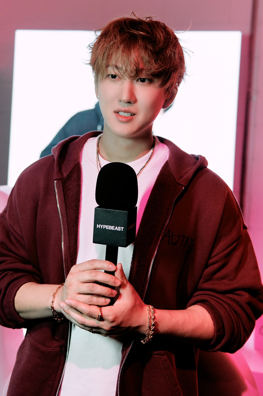 CHANGBIN Autry Seoul event sneakers launch capsule collection medalist hyperway dwaekki tail stray kids pink vending machine streetwear t-shirts