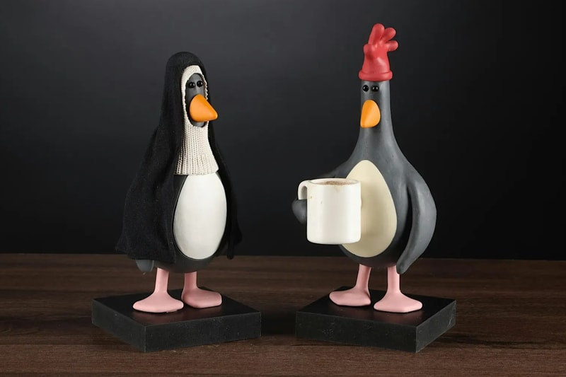 Aardman 50th Anniversary Puppets Wallace Gromit Shaun the Sheep Feathers McGraw Auction Announcement
