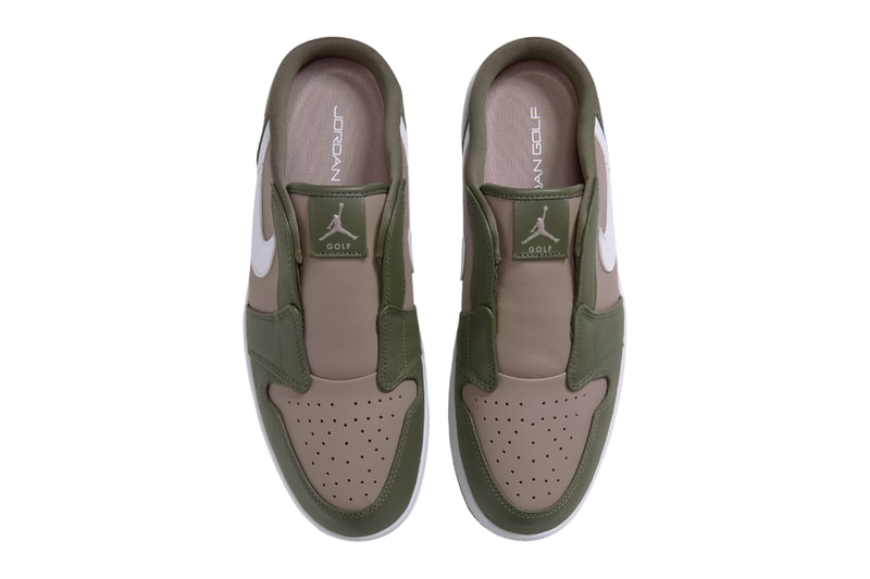 Air Jordan 1 Low Golf Mule Medium Olive Khaki FJ1214-201 Official Images