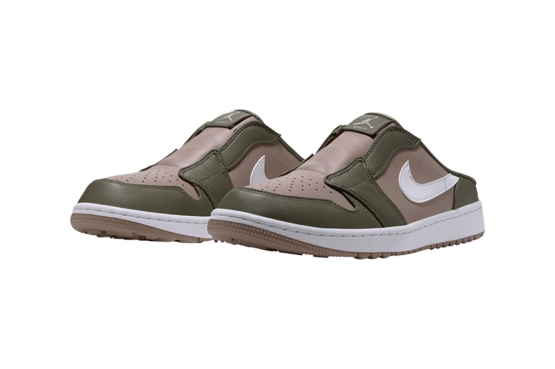 Air Jordan 1 Low Golf Mule Medium Olive Khaki FJ1214-201 Official Images