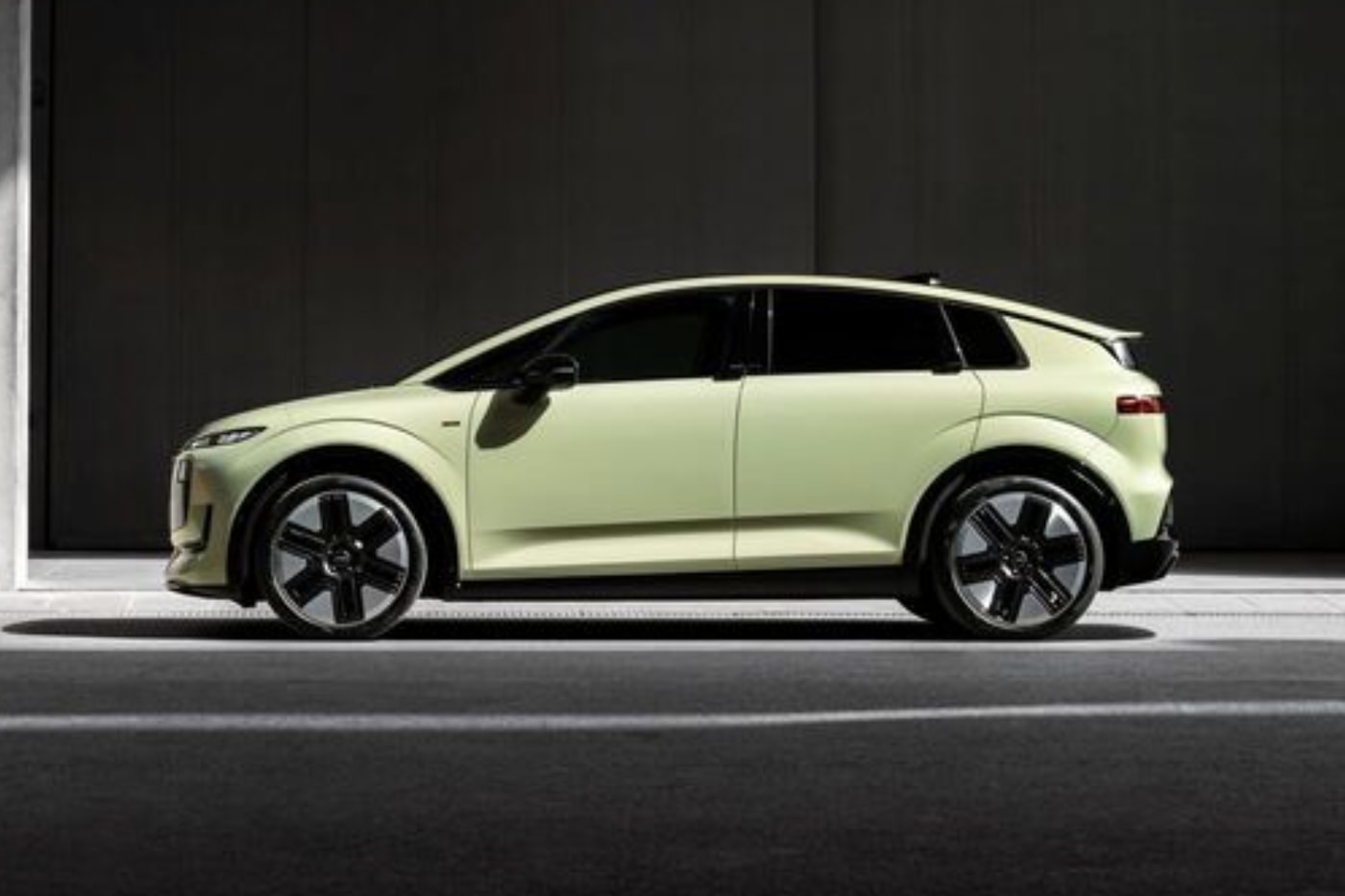 Audi A2 e-tron 2027 electric crossover with boxy profile and aerodynamic design details