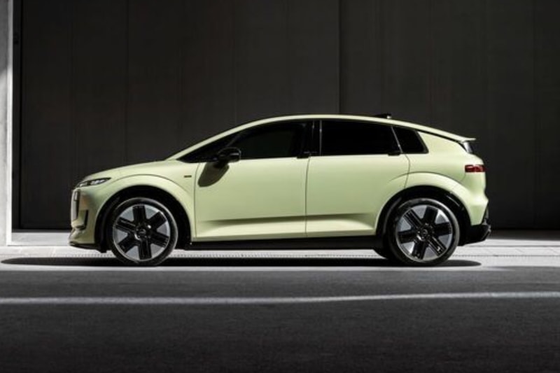 Audi A2 e-tron 2027 electric crossover with boxy profile and aerodynamic design details