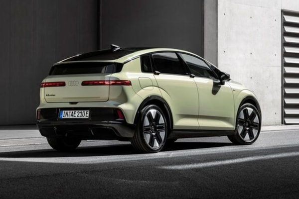 Audi A2 e-tron 2027 electric crossover with boxy profile and aerodynamic design details