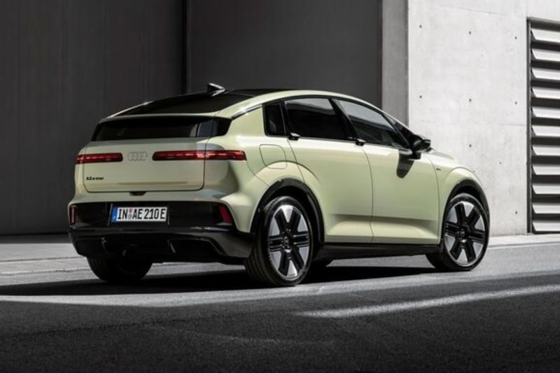 Audi A2 e-tron 2027 electric crossover with boxy profile and aerodynamic design details