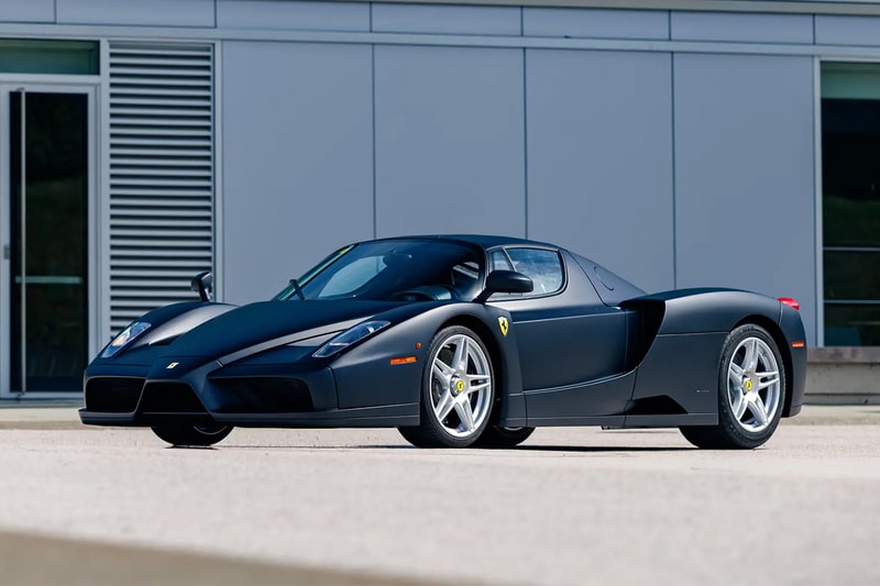 The Only Factory Matte Black Ferrari Enzo Is Heading to Auction With Royal Family Provenance