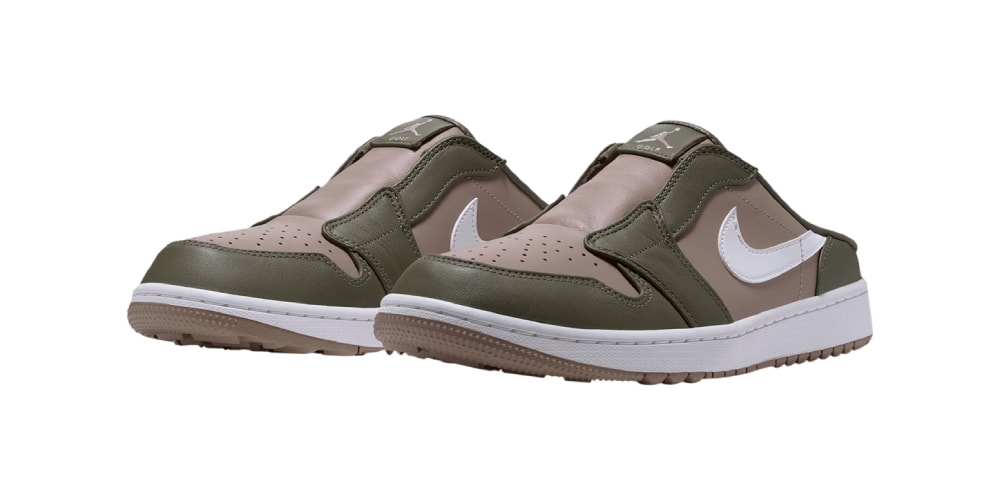 Air Jordan 1 Low Golf Mule Blends Course Traction and Slip-On Ease in a New "Medium Olive/Khaki"