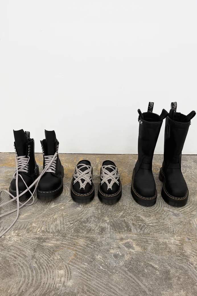 Rick Owens Dr Martens Quad Sole Collection
