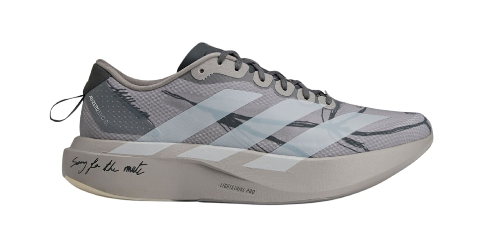Official Look at the Song for the Mute x adidas Adizero EVO SL “Dove Grey”