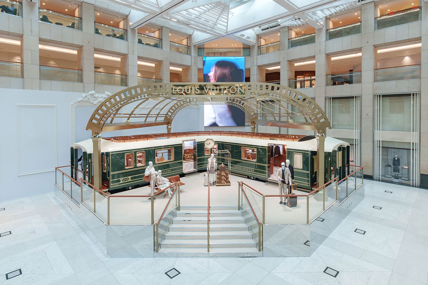 Louis Vuitton Unveils Train-Themed Pop-Up Store at LANDMARK Hong Kong 