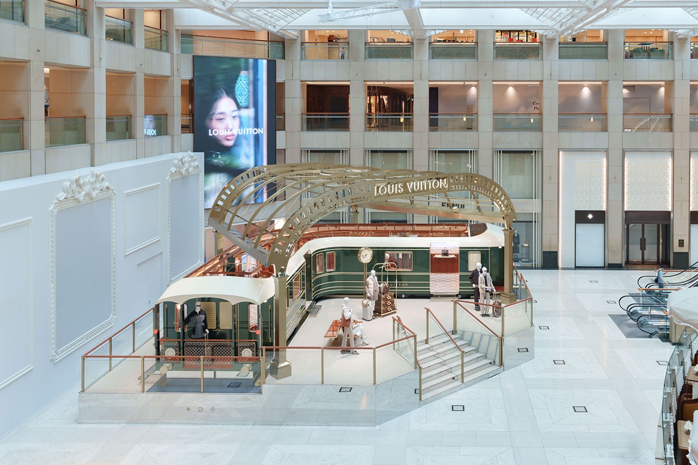 Louis Vuitton Unveils Train-Themed Pop-Up Store at LANDMARK Hong Kong 