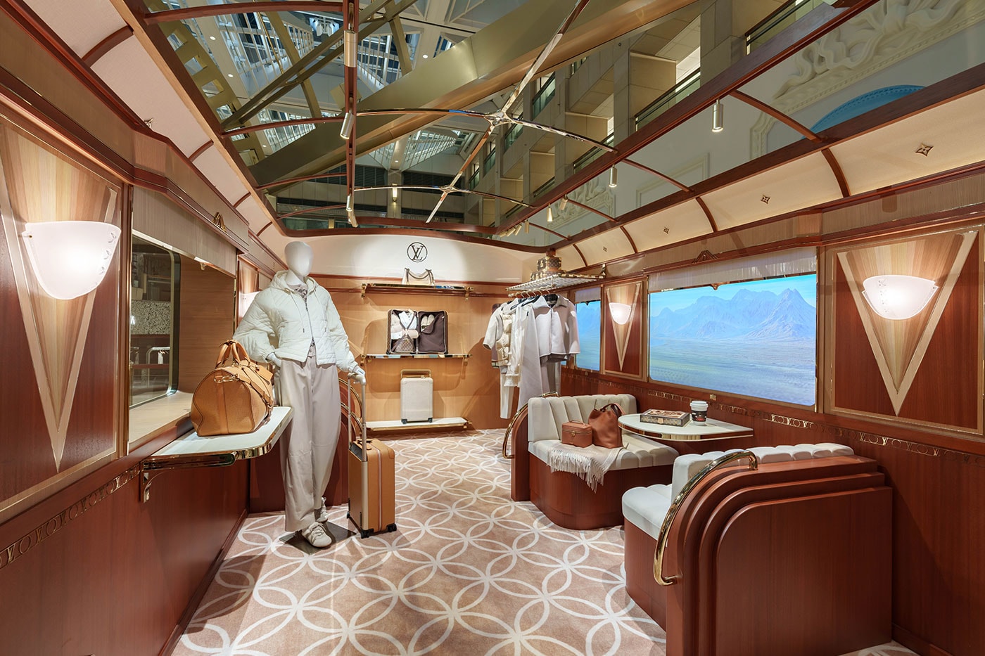 Louis Vuitton Unveils Train-Themed Pop-Up Store at LANDMARK Hong Kong 