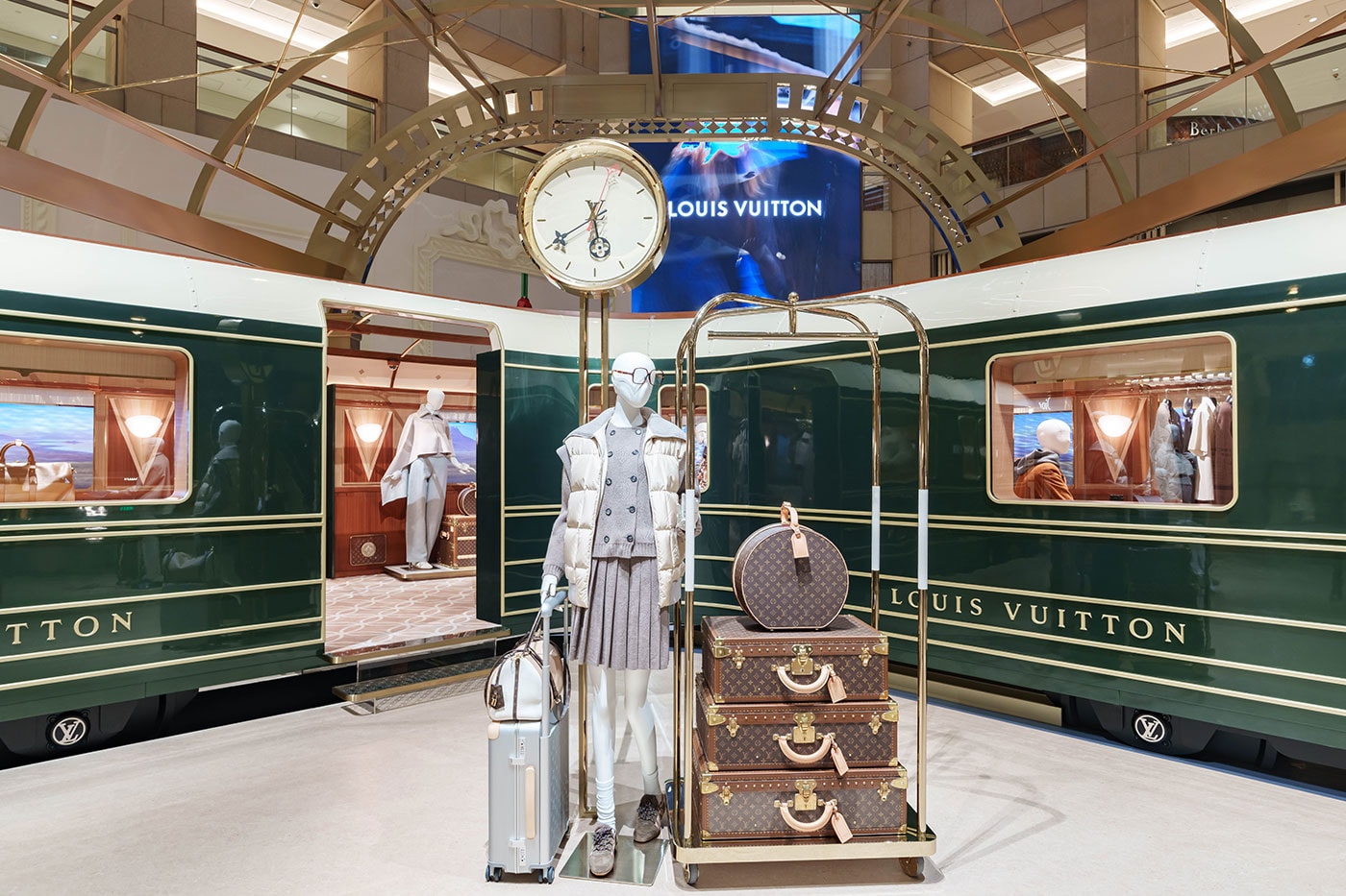 Louis Vuitton Unveils Train-Themed Pop-Up Store at LANDMARK Hong Kong 