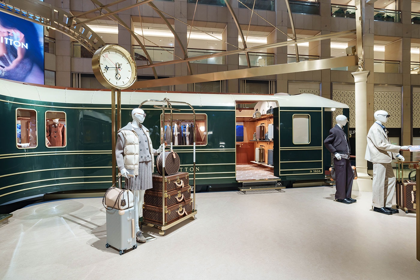 Louis Vuitton Unveils Train-Themed Pop-Up Store at LANDMARK Hong Kong 