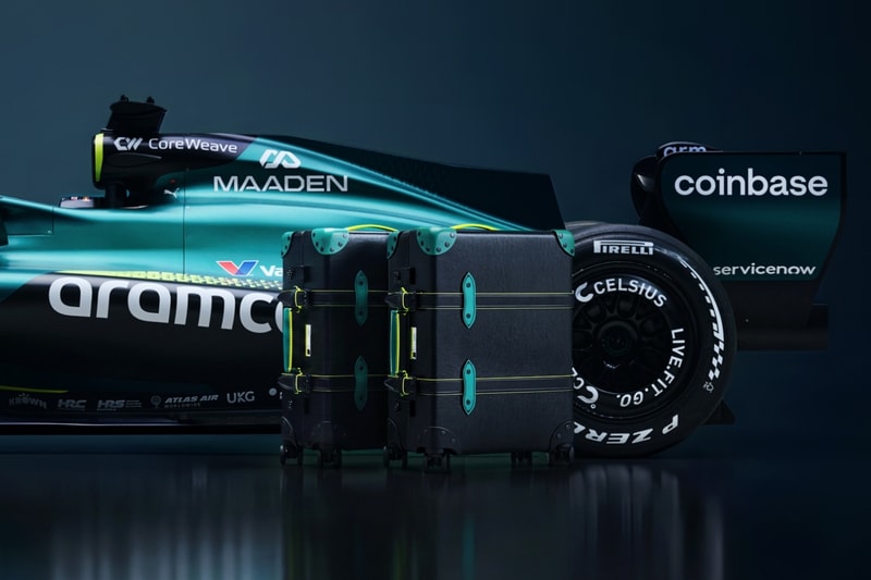 The Globe-Trotter x Aston Martin Aramco F1 Luggage Collection Drops Globally