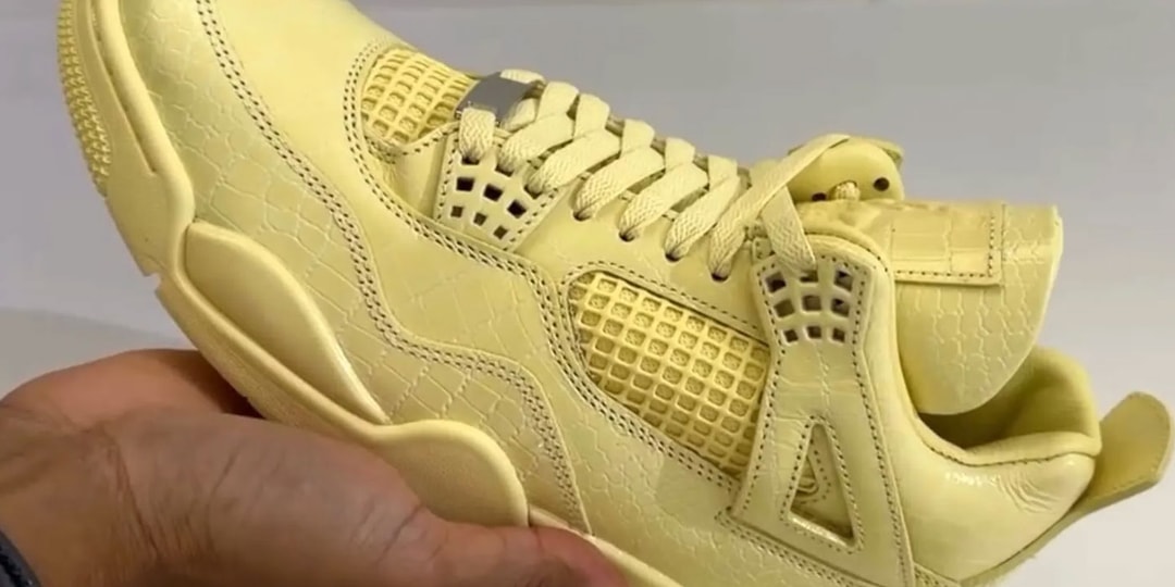 Closer Look at the J Balvin x Air Jordan 4 "Lemonade"