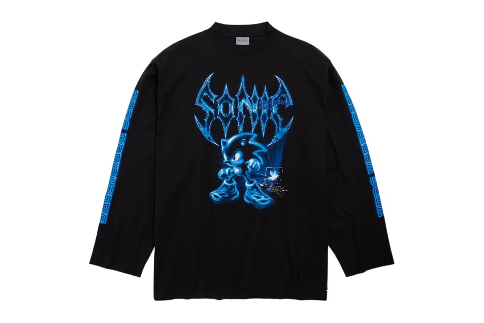hypebeast.com - Sophie Caraan - Balenciaga and SEGA Launch a Capsule With a Japan-Exclusive Varsity Jacket and a Playable 'Sonic the Fighters' Cabinet