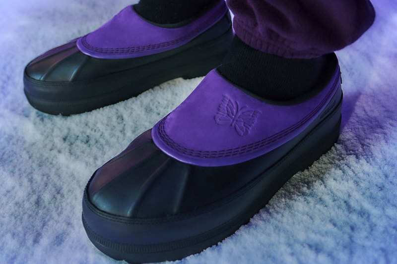 SOREL and NEEDLES Partner on Purple-Toned Ambler Footwear Collection collaboration nepenthes caribou chukka boot clog waterproof footwear weatherproof winter