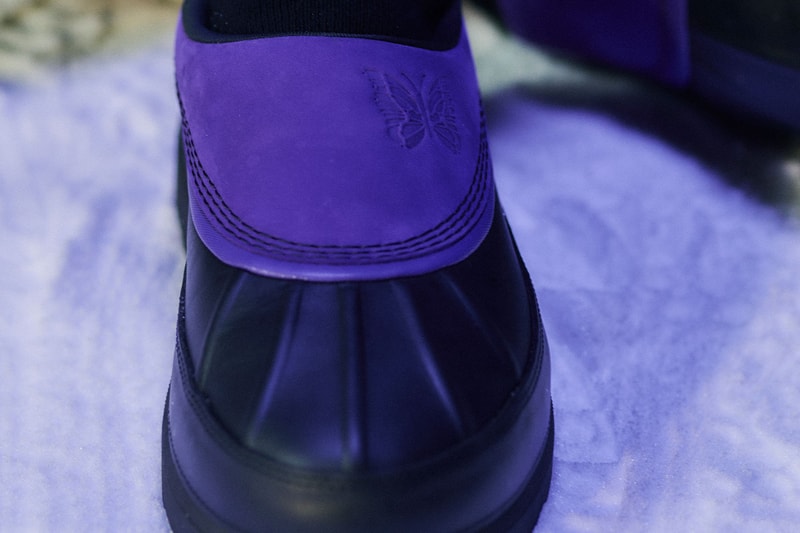 SOREL and NEEDLES Partner on Purple-Toned Ambler Footwear Collection collaboration nepenthes caribou chukka boot clog waterproof footwear weatherproof winter