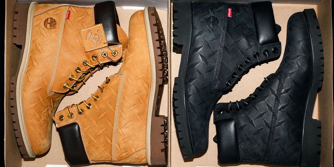 Supreme and Timberland Reissue "Diamond Plate" 6-Inch Boot for FW26