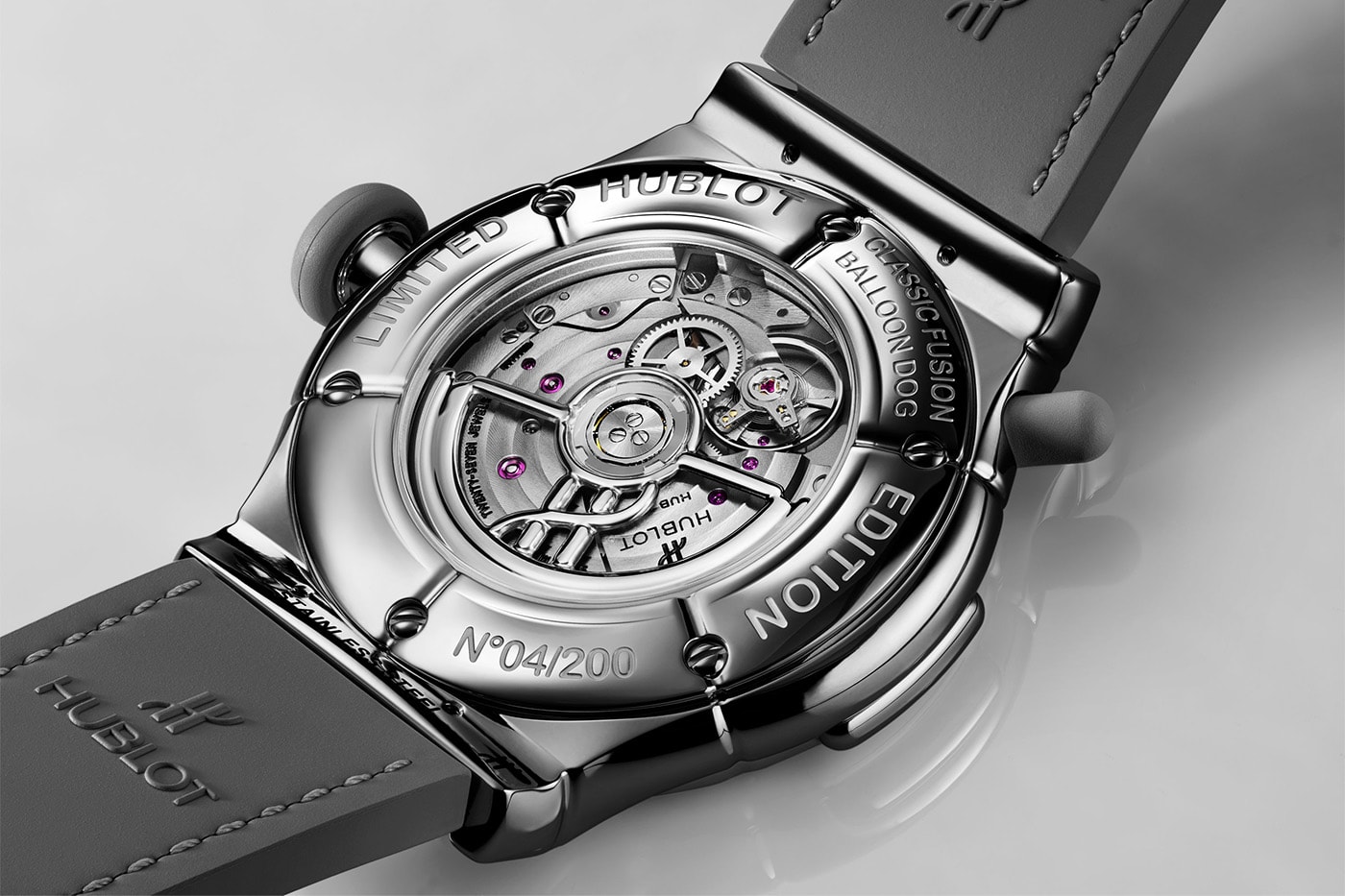 Hublot Jeff Koons Collaboration Collection Release Info Classic Fusion Balloon Dog By Jeff Koons Silver 42mm Classic Fusion Balloon Dog By Jeff Koons Blue 42mm Classic Fusion Balloon Dog By Jeff Koons Red 42mm MP-14 Origin By Jeff Koons Sapphire Titanium 44mm