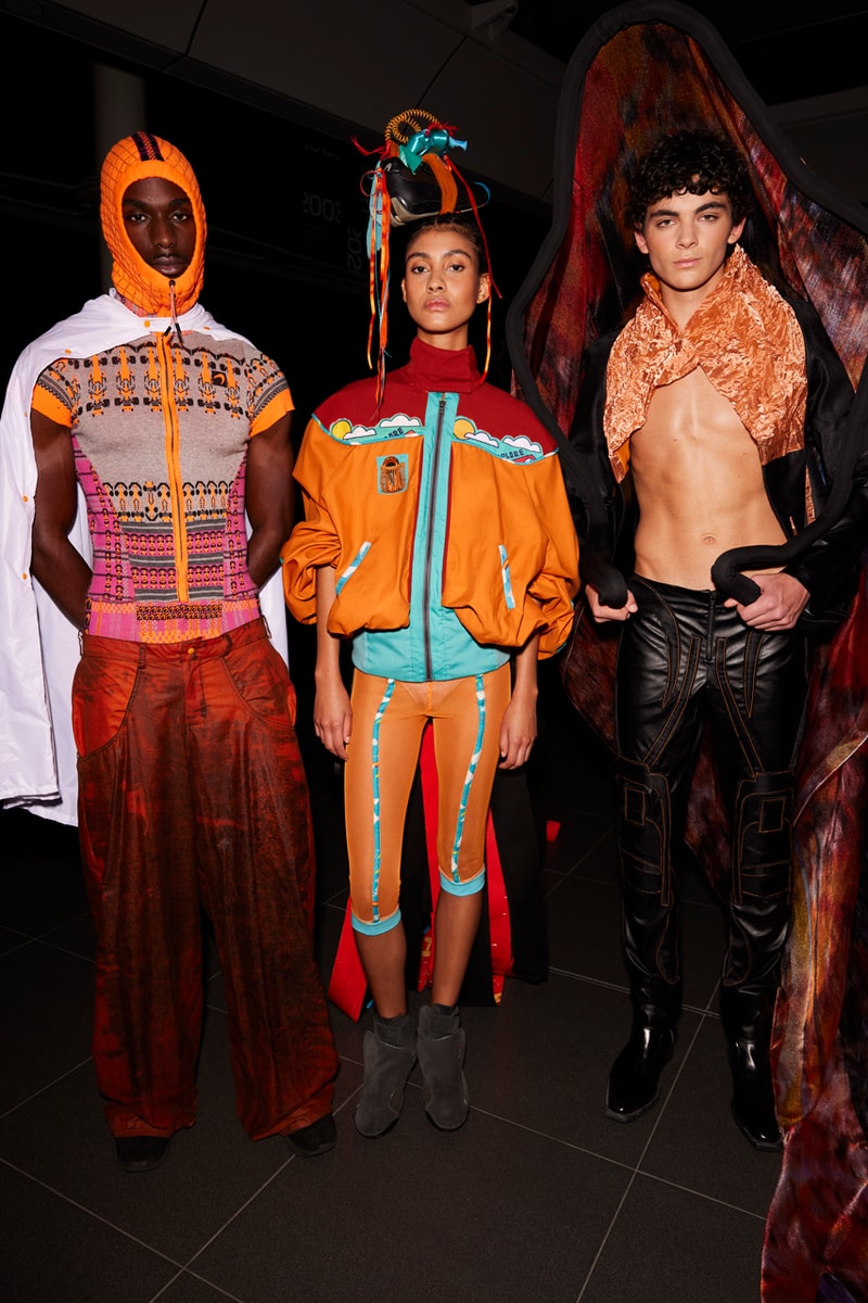 mclaren central saint martins runway designed to race front row louise mcewan collection collaboration piras students design dell technologies kojey radical ariana bravo technology center 