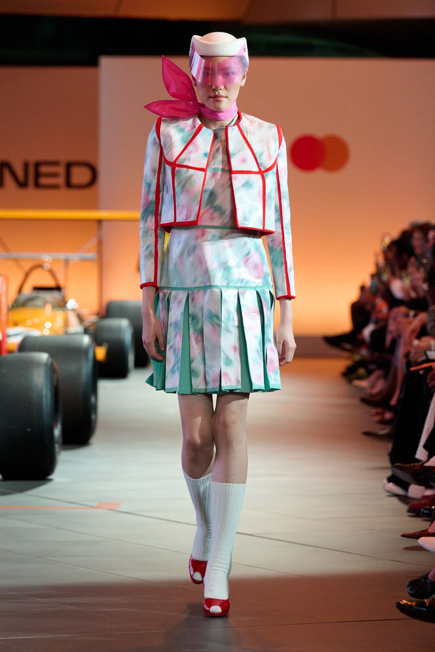 mclaren central saint martins runway designed to race front row louise mcewan collection collaboration piras students design dell technologies kojey radical ariana bravo technology center 