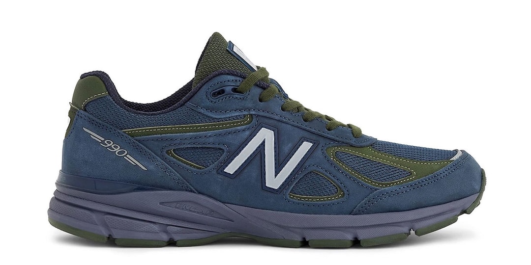 New Balance Swaps Suede for Leather and Nubuck on the 990v4 Made in USA "Navy/Meteorite"