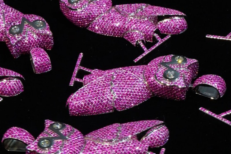Drake Gifts Custom Pink Iced-Out OVO Owl Pendants by Alex Moss to Sexyy Red and Stunna Sandy