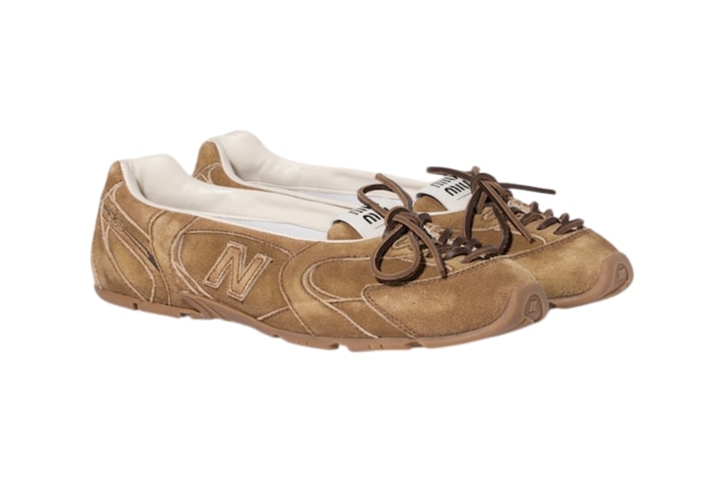 Miu Miu New Balance 530 SL Deco Leather Delave Suede Ballerinas 5F846E Z5O F0401 F 005 5F846E 3F33 F0009 F 005 Release Info
