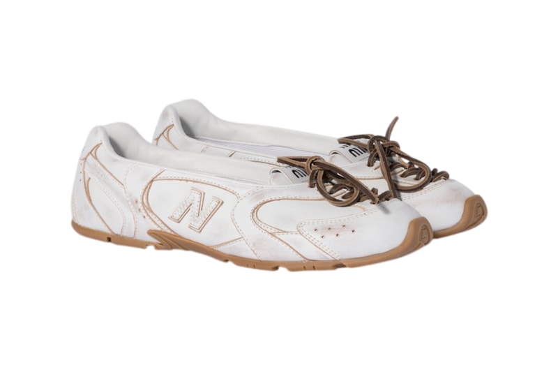 Miu Miu New Balance 530 SL Deco Leather Delave Suede Ballerinas 5F846E Z5O F0401 F 005 5F846E 3F33 F0009 F 005 Release Info