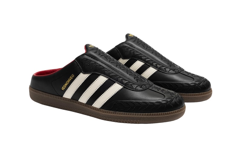 VegNonVeg x adidas Originals Samba Mule Black Silver HP4921 HQ2795 Release Info