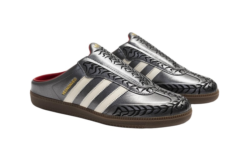 VegNonVeg x adidas Originals Samba Mule Black Silver HP4921 HQ2795 Release Info
