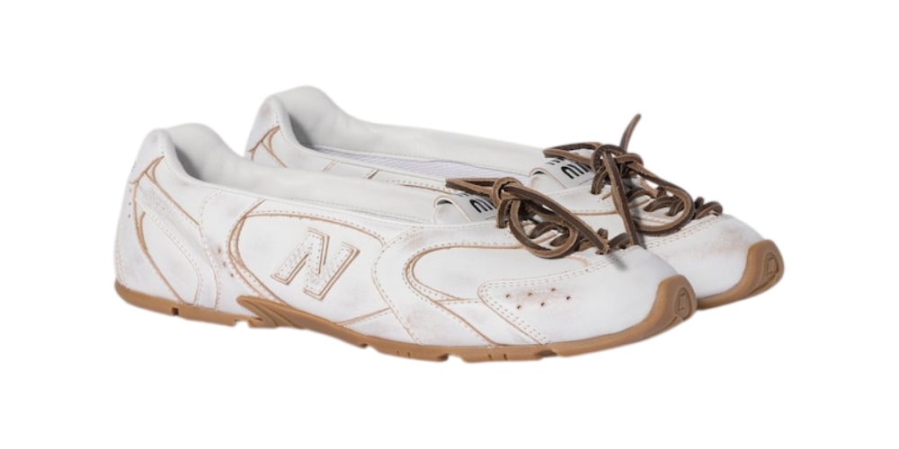 The Miu Miu x New Balance 530 SL Is Now a Ballet Flat in "White" and "Cinnamon"