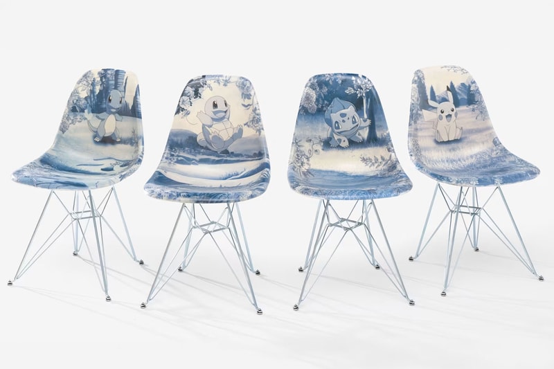 100 Thieves Drops Porcelain-Style Pokémon Chairs Hand-Built by Modernica