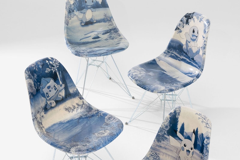 100 Thieves Drops Porcelain-Style Pokémon Chairs Hand-Built by Modernica