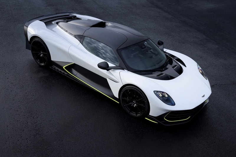 Aston Martin Valhalla Spider open-top supercar with targa roof and hybrid V8