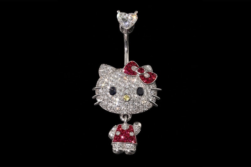 Mavani & Co. Crafts Custom Diamond Hello Kitty Belly Button Rings for Doja Cat
